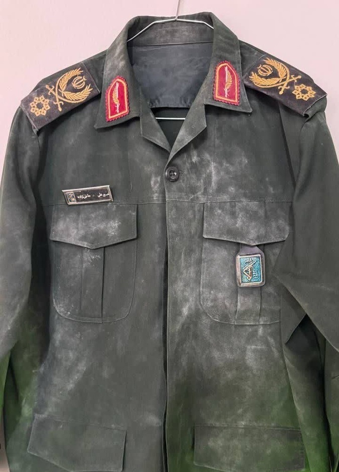 لباس خاکی سردار حاجی زاده